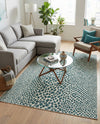 Urban Oasis Rugs Collection Area Rug -  Terrace (Teal) Rectangle Teal  lifestyle 23