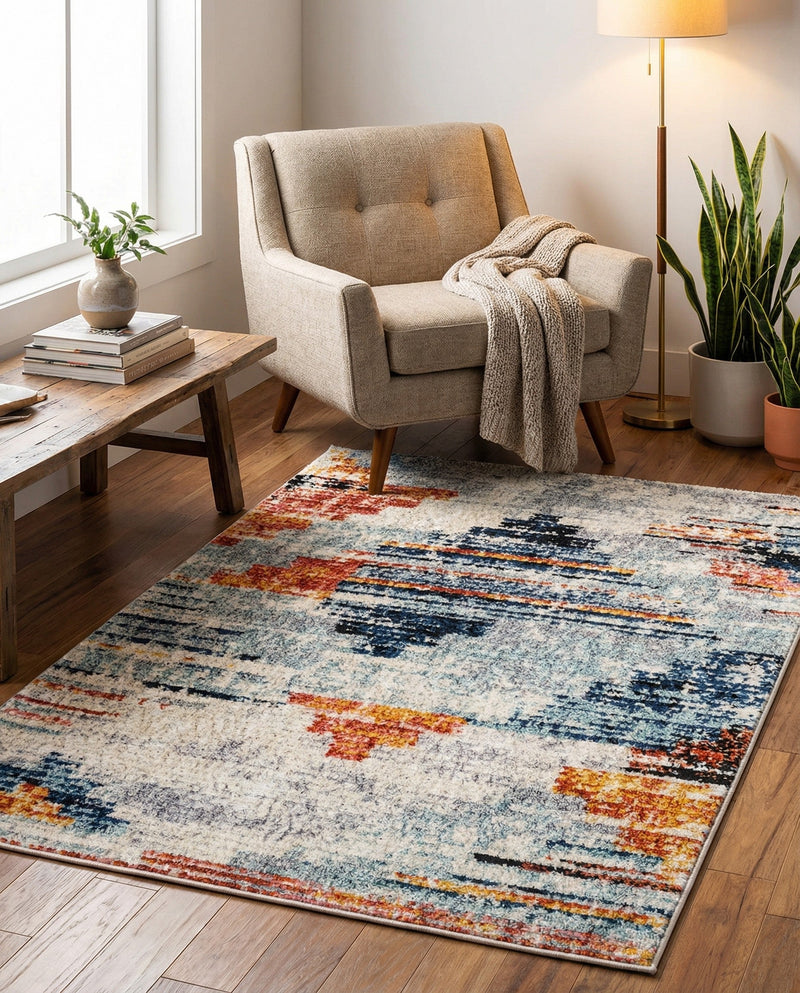 Santa Fe Trails Collection Area Rug -  Arroyo Rectangle Multi  lifestyle 18