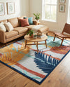 Caribbean Terrace Collection Area Rug - Antigua Rectangle Gray  lifestyle 24