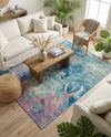 Seaside Haven Rugs Collection Area Rug - Marina Rectangle Multi  lifestyle 36