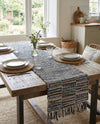 Osian Looms Collection Area Rug - Osian Table Runner Dark Gray  lifestyle 22