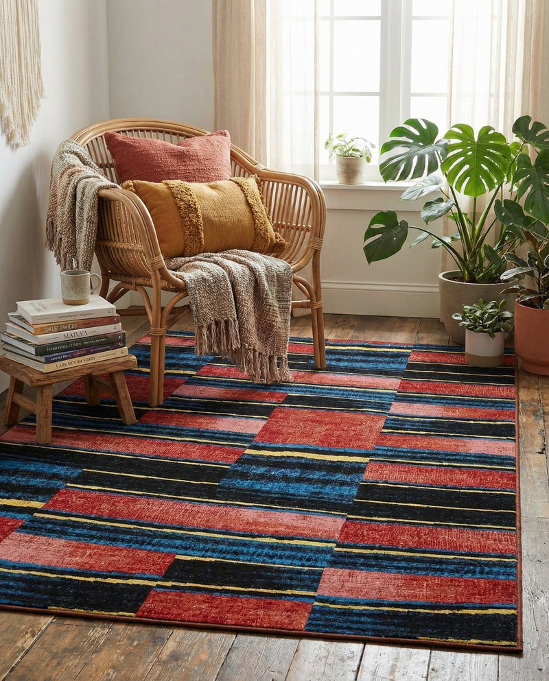 Urban Terrace Collection Area Rug -  Courtyard Rectangle Multi  lifestyle 20