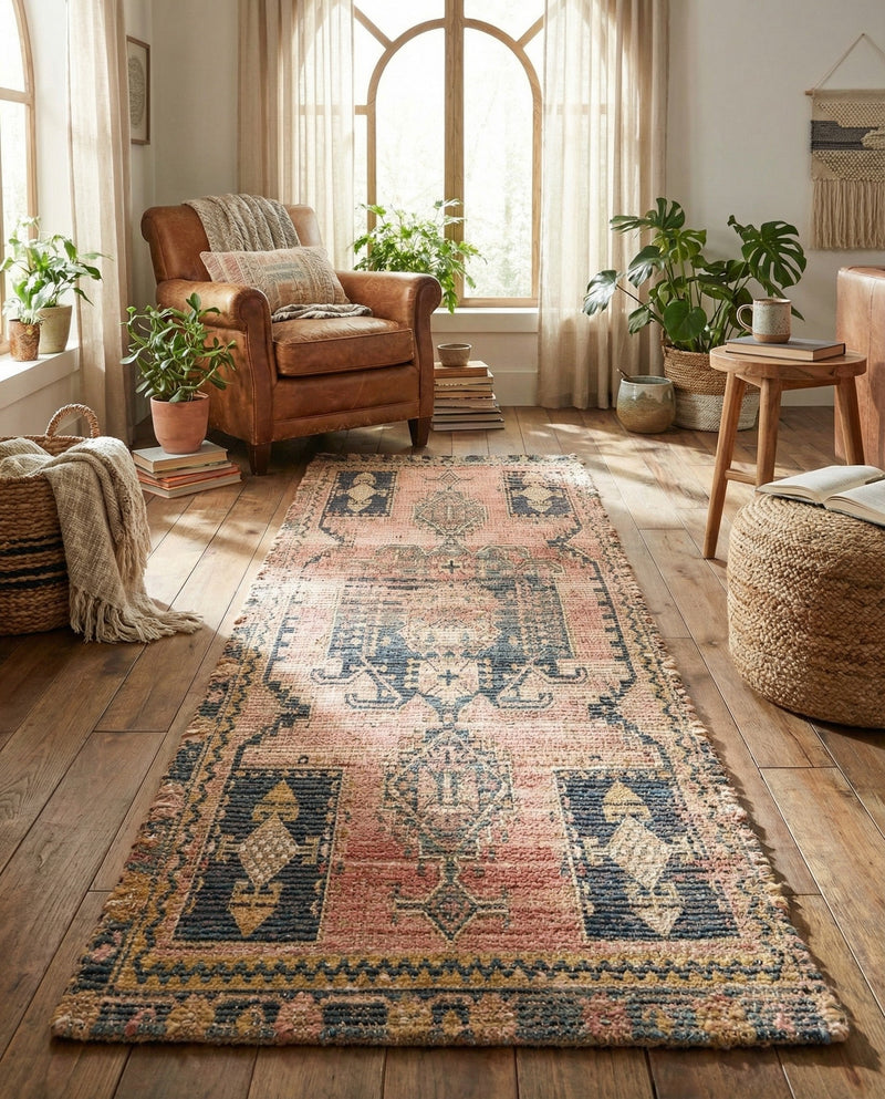 Savannah Threads Collection Area Rug -  Sonoran Runner Antique Red  lifestyle 46