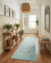 Georgetown Rugs Collection Area Rug - Dupont (Aqua) Runner Aqua  lifestyle 53