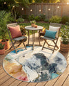 Urban Terrace Collection Area Rug -  Arbor Round Multi  lifestyle 67