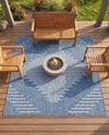 Urban Terrace Collection Area Rug -  Chelsea (Blue) Square Blue  lifestyle 77