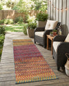 Urban Terrace Collection Area Rug -  Walkway Runner Multi  lifestyle 71
