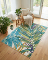 Seaside Blooms Collection Area Rug -  Arcadia Rectangle Multi  lifestyle 31