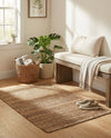 Coastal Haven Jute Collection Area Rug - Malibu Rectangle Sepia Brown  lifestyle 22