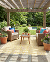 Urban Oasis Rugs Collection Area Rug -  Terrace (Yellow Ivory) Rectangle Yellow Ivory  lifestyle 6