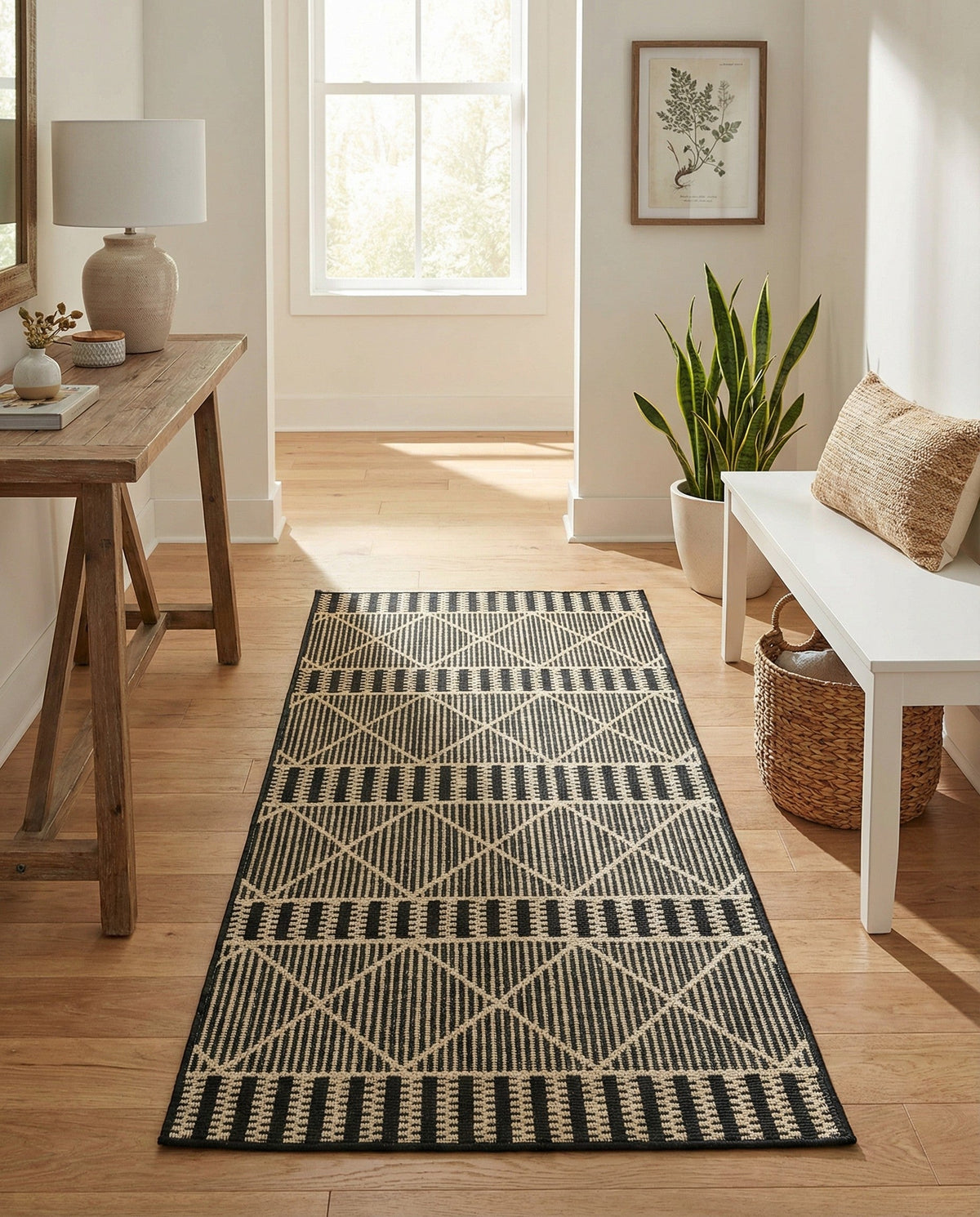 Savannah Pergola Collection Area Rug -  Glade Runner Black  lifestyle 139