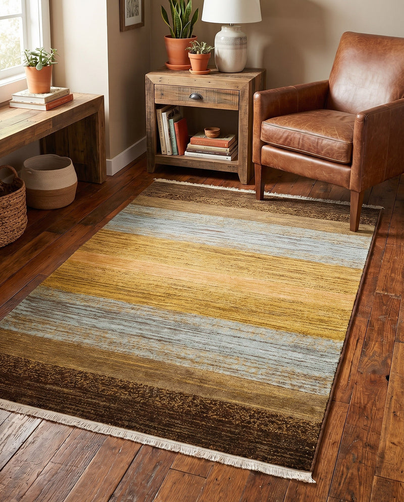 Zagros Oasis Collection Area Rug -  Mehran Rectangle Multi  lifestyle 24