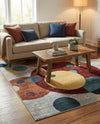 Aegean Elegance Washables Collection Area Rug -  Crete Rectangle Multi  lifestyle 11