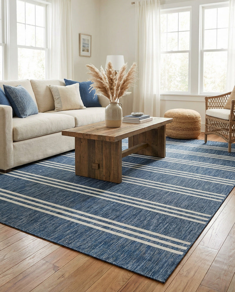 Urban Oasis Rugs Collection Area Rug -  District (Blue) Rectangle Blue  lifestyle 28