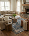 Cascade Range Collection Area Rug -  Shasta (Blue) Rectangle Blue  lifestyle 9