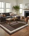 Studio Haven Collection Area Rug -  Alcove (Brown) Rectangle Brown  lifestyle 16