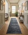Sahara Essence Collection Area Rug - Oasis (Black) Runner Black  lifestyle 60