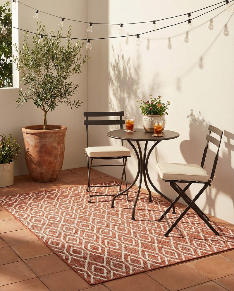 Urban Oasis Rugs Collection Area Rug -  Boulevard (Rust Red) Rectangle Rust Red  lifestyle 15