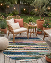 Urban Terrace Collection Area Rug -  Capri Round Multi  lifestyle 65