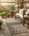 Savannah Pergola Collection Area Rug -  Pavilion (Charcoal) Runner Charcoal  lifestyle 43