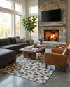Savannah Hideaway Collection Area Rug - Savannah Rectangle Ivory Gray  lifestyle 14