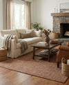 Berkshire Estate Collection Area Rug - Windsor (Cocoa Bean Brown) Rectangle Cocoa Bean Brown  lifestyle 10