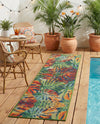 Coastal Terrace Collection Area Rug -  Pier Runner Multi  lifestyle 61