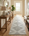 Seychelles Stripes Collection Area Rug - Mahe (Ivory and Gray) Runner Ivory and Gray  lifestyle 63