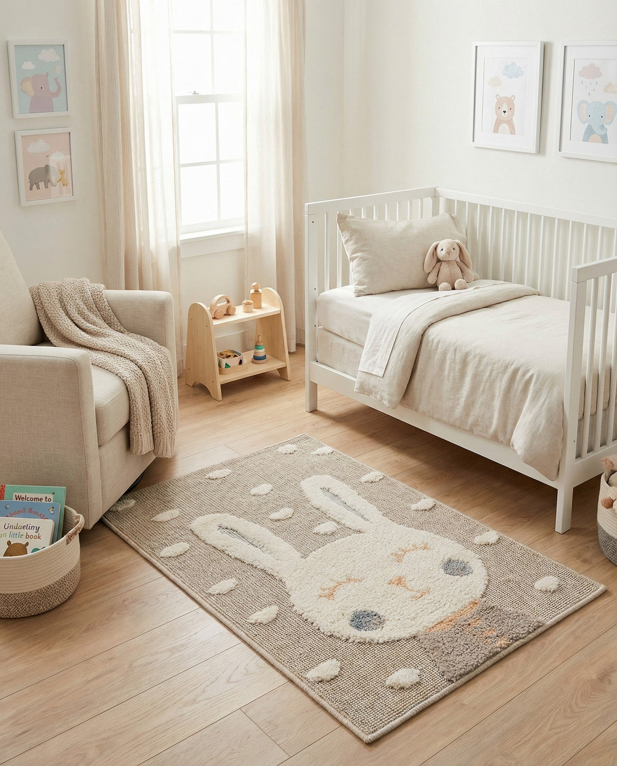 Wonder Tykes Collection Area Rug -  Blisswood Rectangle Peach Blossom  lifestyle 19