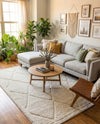 Trellis Haven Collection Area Rug - Havenwood Rectangle Ivory  lifestyle 13