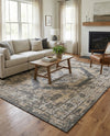 Patio Heritage Collection Area Rug -  Augusta (Charcoal) Rectangle Charcoal  lifestyle 21