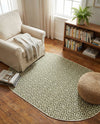 Urban Oasis Rugs Collection Area Rug -  Rooftop (Green) Oval Green  lifestyle 56