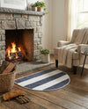 Tassel Trail Collection Area Rug - Pathway (Navy Blue) Hearth Navy Blue  lifestyle 36