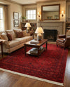 Samarkand Elegance Collection Area Rug -  Samanid Rectangle Red  lifestyle 24