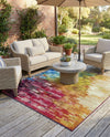 Urban Terrace Collection Area Rug -  Lawn Square Multi  lifestyle 80