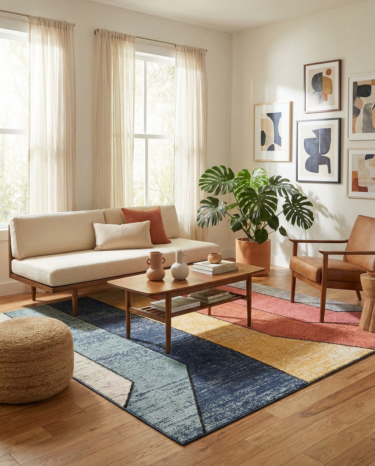 Marrakech Mosaic Collection Area Rug -  Agadir Rectangle Multi  lifestyle 20