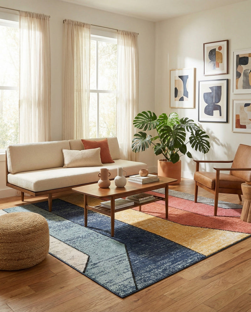 Marrakech Mosaic Collection Area Rug -  Agadir Rectangle Multi  lifestyle 20