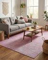 Sahara Essence Collection Area Rug - Oasis (Pink) Rectangle Pink  lifestyle 15