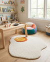 Whimsy Wonders Wool Collection Area Rug -  Dune Round White  lifestyle 19