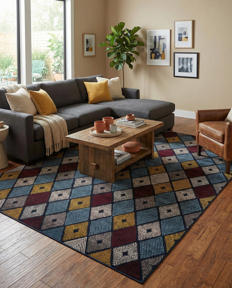 Coastal Haven Collection Area Rug -  Anchorage Rectangle Multi  lifestyle 31