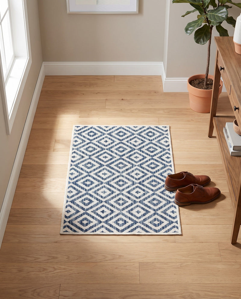 Urban Oasis Rugs Collection Area Rug -  Rooftop (Blue) Rectangle Blue  lifestyle 24