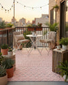 Garden Lattice Charm Collection Area Rug -  Pergola (Pink) Rectangle Pink  lifestyle 15