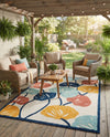 Caribbean Terrace Collection Area Rug -  Grenada Rectangle Ivory  lifestyle 36