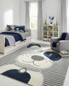 Wonder Tykes Collection Area Rug -  Magicgrove Rectangle Blue and Gray  lifestyle 5