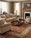 Jaipur Elegance Collection Area Rug -  Nahargarh (Brick Red Light Rose) Rectangle Brick Red Light Rose  lifestyle 16