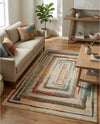 Outdoor Marrakesh Collection Area Rug -  Ouarzazate Rectangle Multi Beige  lifestyle 9
