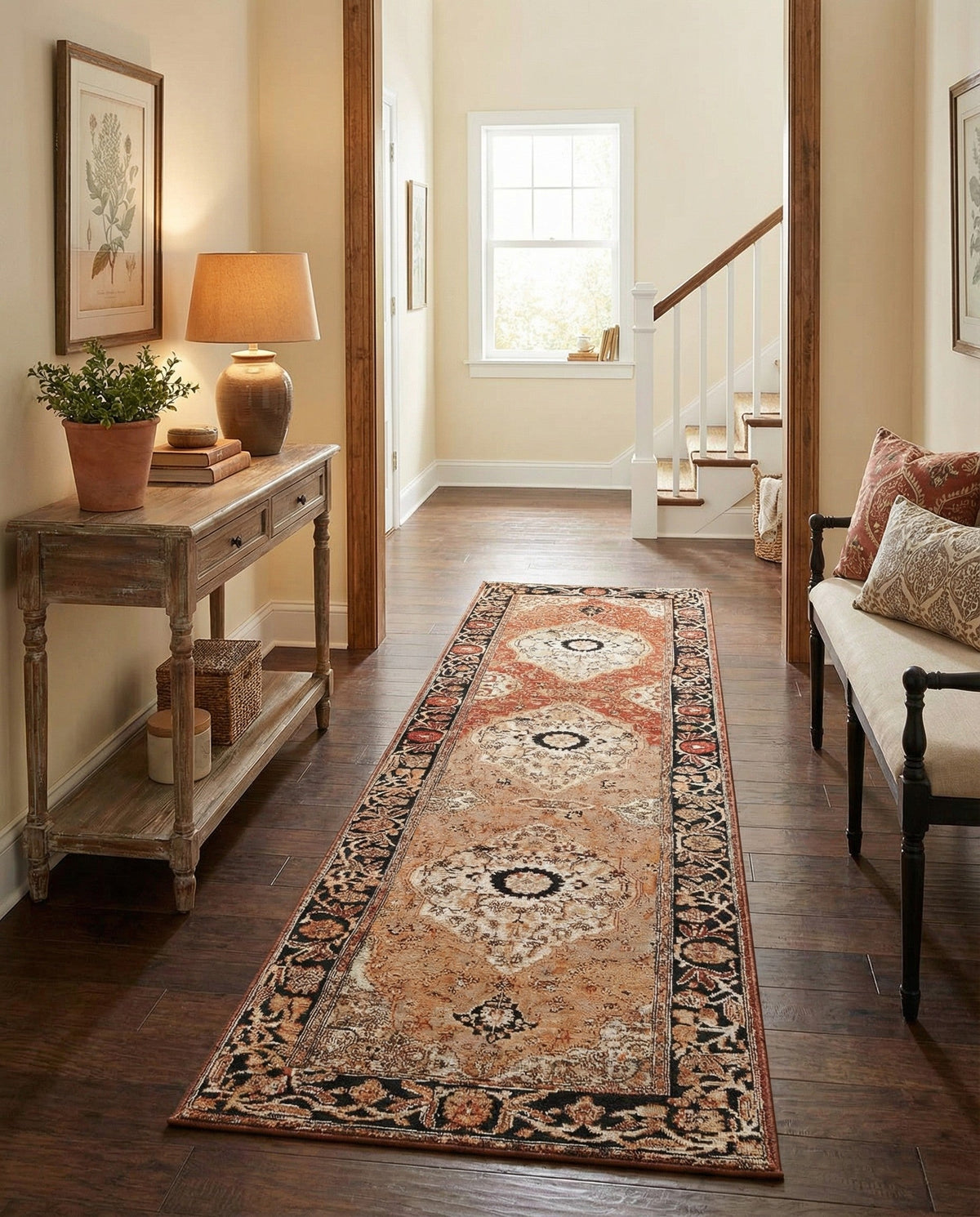 Patio Heritage Collection Area Rug -  Gazebo Runner Multi  lifestyle 88