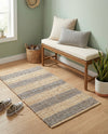 Woven Seaside Jute Collection Area Rug - Nantucket Rectangle Gray Ivory  lifestyle 41