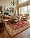 Jaipur Elegance Collection Area Rug -  Nahargarh (Red) Rectangle Red  lifestyle 5