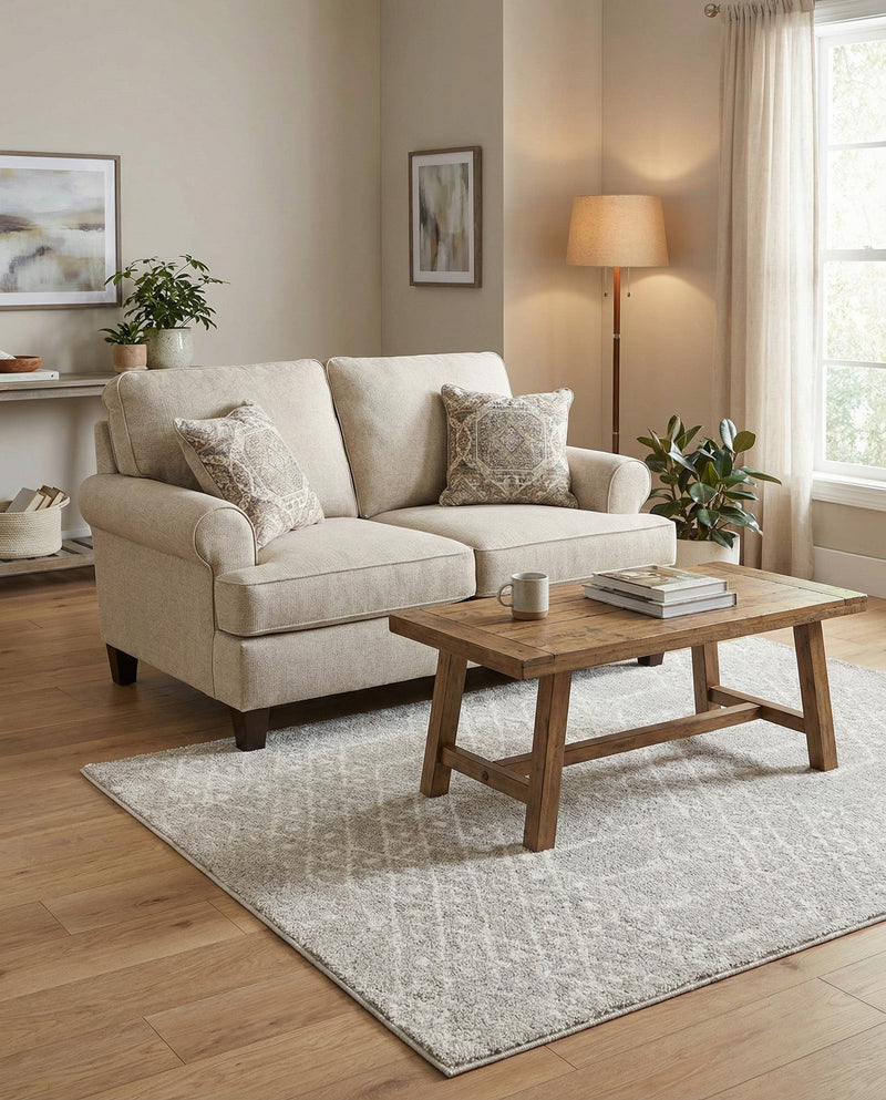 Marrakesh Lattice Collection Area Rug - Casablanca (Light Gray) Rectangle Light Gray  lifestyle 8